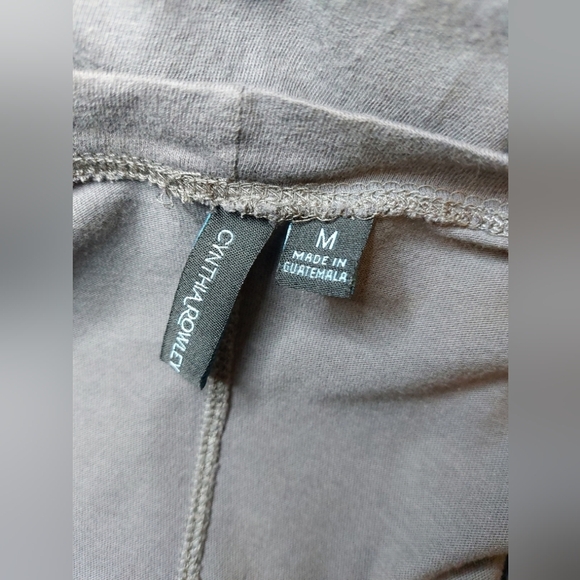 Cynthia Rowley Grey Long Sleeve Tee 100% Cotton Size Medium Casual Top Layer - Picture 4 of 7